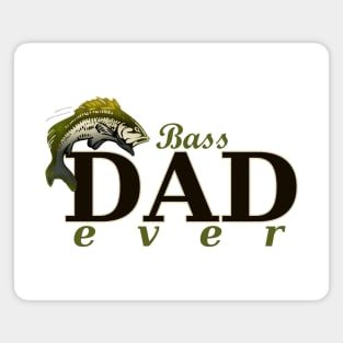 Bass Dad Ever Best Dad Pun Magnet